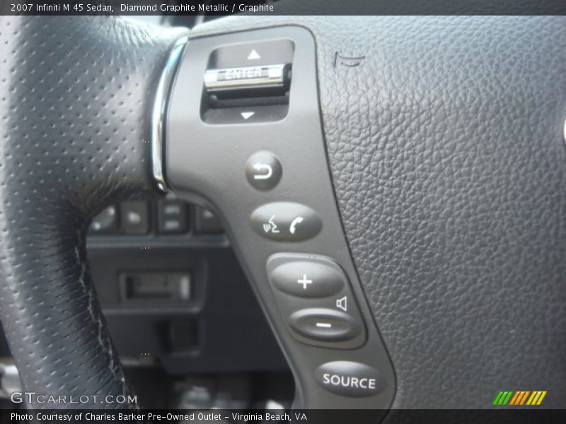 Diamond Graphite Metallic / Graphite 2007 Infiniti M 45 Sedan