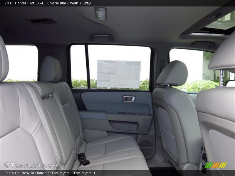 Crystal Black Pearl / Gray 2013 Honda Pilot EX-L