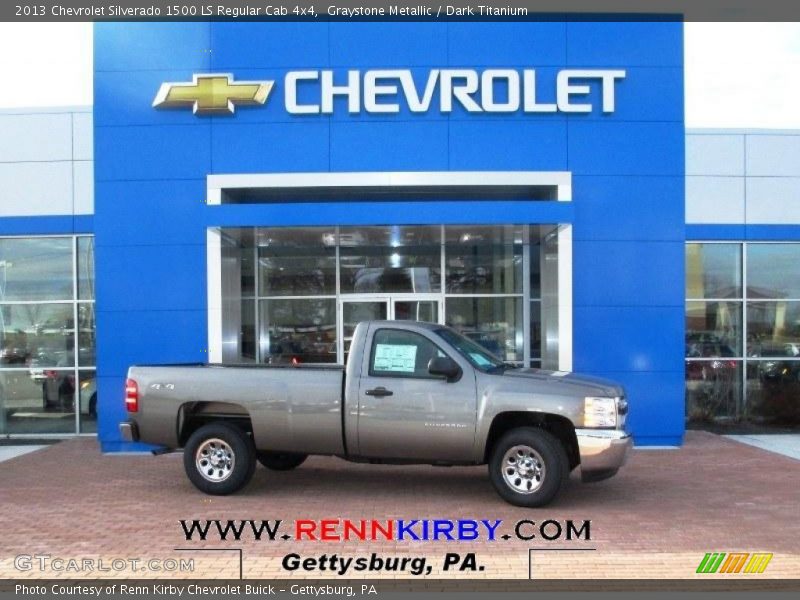 Graystone Metallic / Dark Titanium 2013 Chevrolet Silverado 1500 LS Regular Cab 4x4