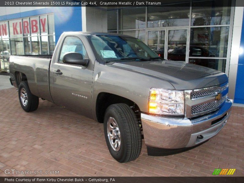 Graystone Metallic / Dark Titanium 2013 Chevrolet Silverado 1500 LS Regular Cab 4x4