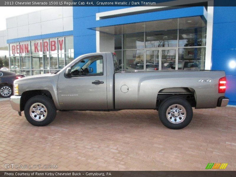 Graystone Metallic / Dark Titanium 2013 Chevrolet Silverado 1500 LS Regular Cab 4x4