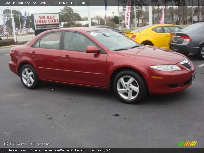 Redfire Metallic / Beige 2003 Mazda MAZDA6 i Sedan