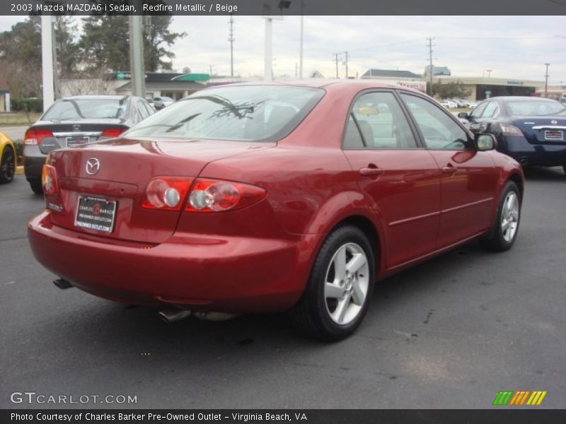 Redfire Metallic / Beige 2003 Mazda MAZDA6 i Sedan