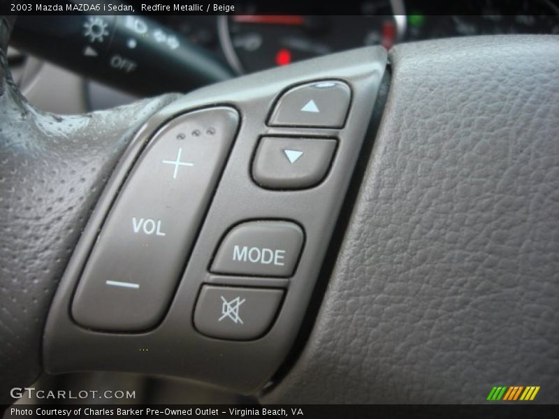 Redfire Metallic / Beige 2003 Mazda MAZDA6 i Sedan