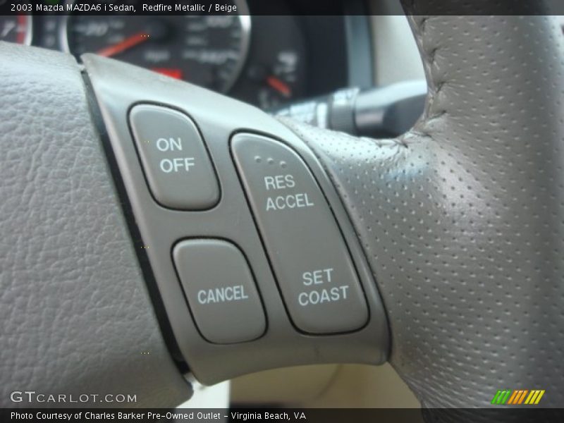 Redfire Metallic / Beige 2003 Mazda MAZDA6 i Sedan