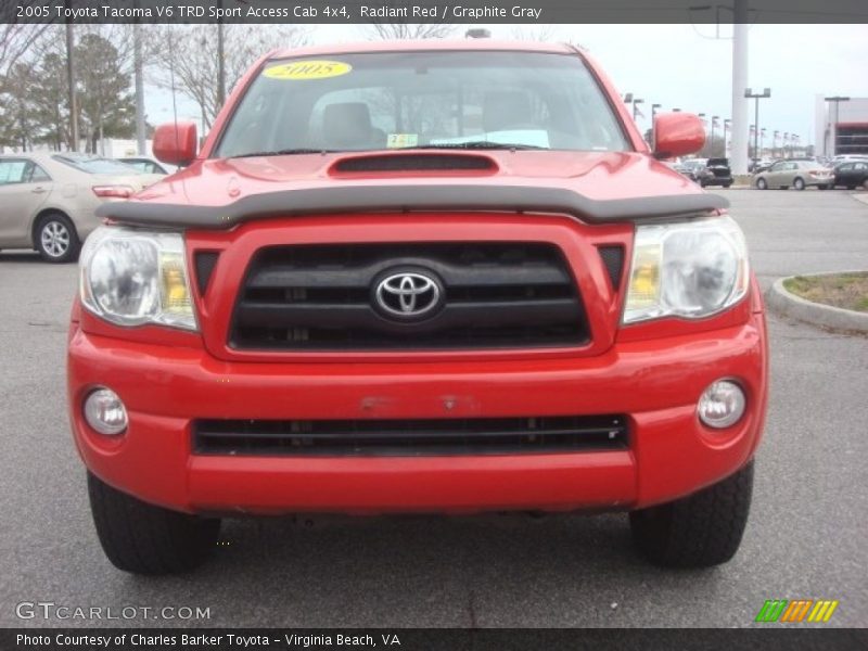 Radiant Red / Graphite Gray 2005 Toyota Tacoma V6 TRD Sport Access Cab 4x4