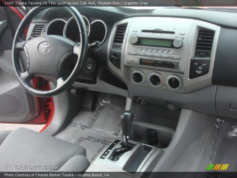 Radiant Red / Graphite Gray 2005 Toyota Tacoma V6 TRD Sport Access Cab 4x4
