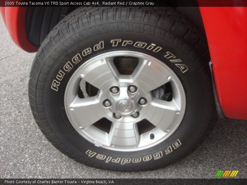 Radiant Red / Graphite Gray 2005 Toyota Tacoma V6 TRD Sport Access Cab 4x4