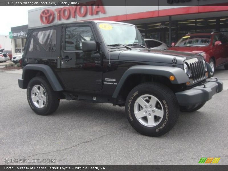 Black / Black 2012 Jeep Wrangler Sport 4x4