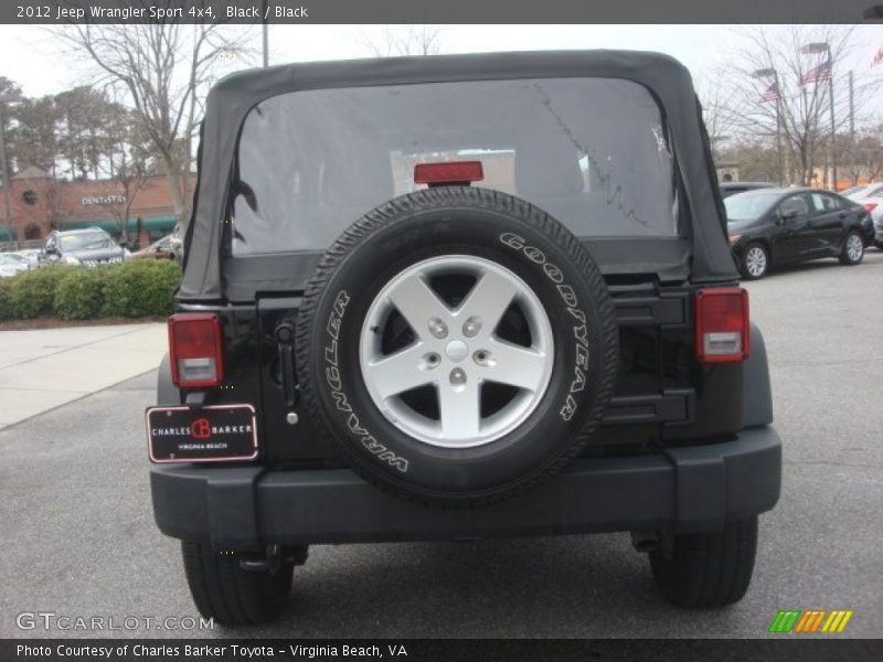 Black / Black 2012 Jeep Wrangler Sport 4x4