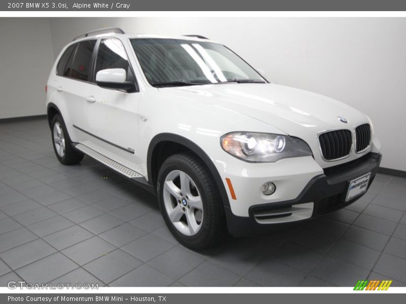 Alpine White / Gray 2007 BMW X5 3.0si