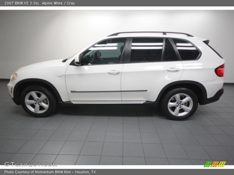 Alpine White / Gray 2007 BMW X5 3.0si