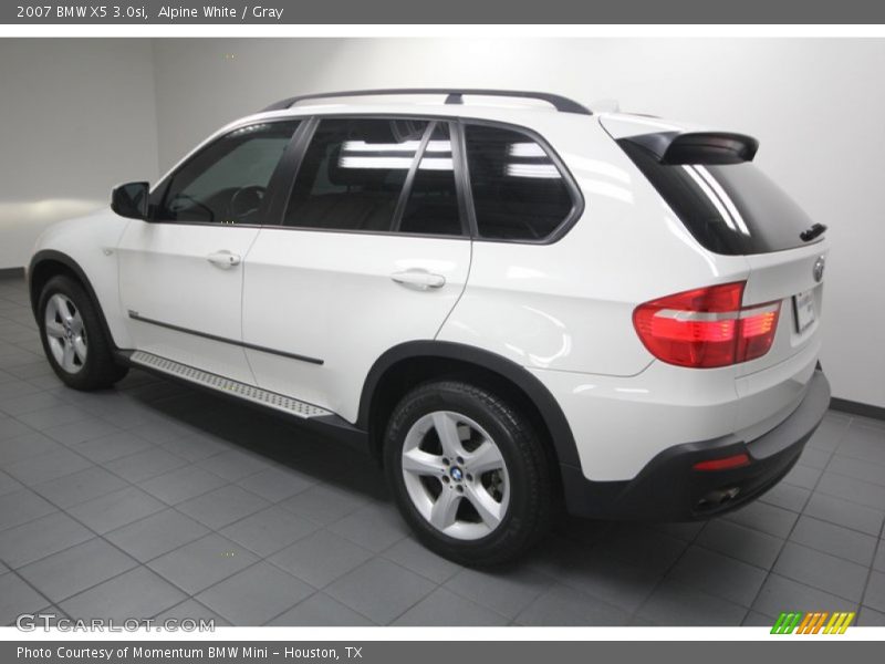 Alpine White / Gray 2007 BMW X5 3.0si