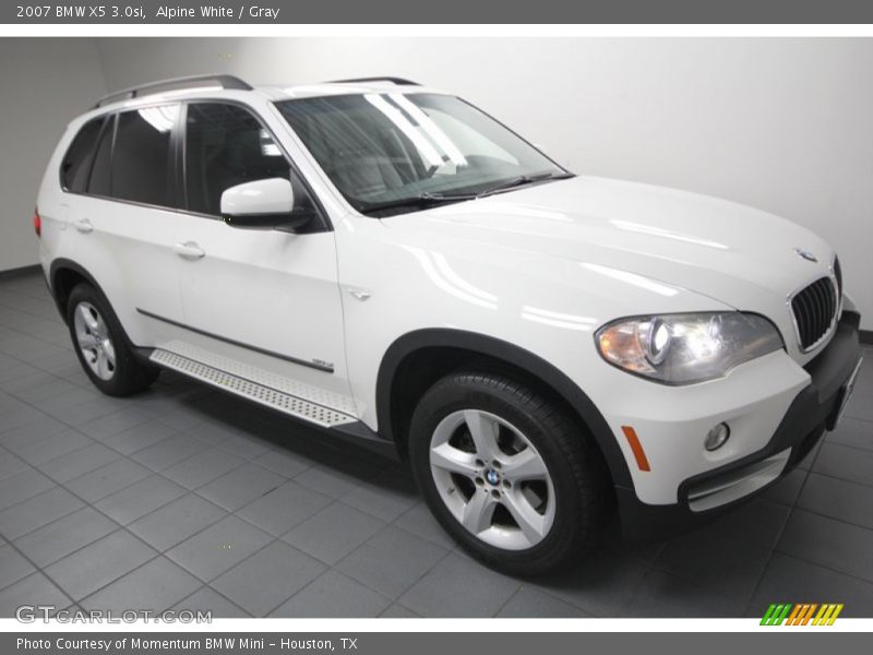 Alpine White / Gray 2007 BMW X5 3.0si