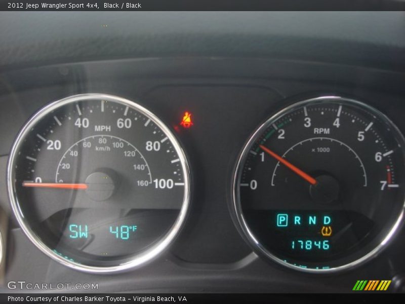 Black / Black 2012 Jeep Wrangler Sport 4x4