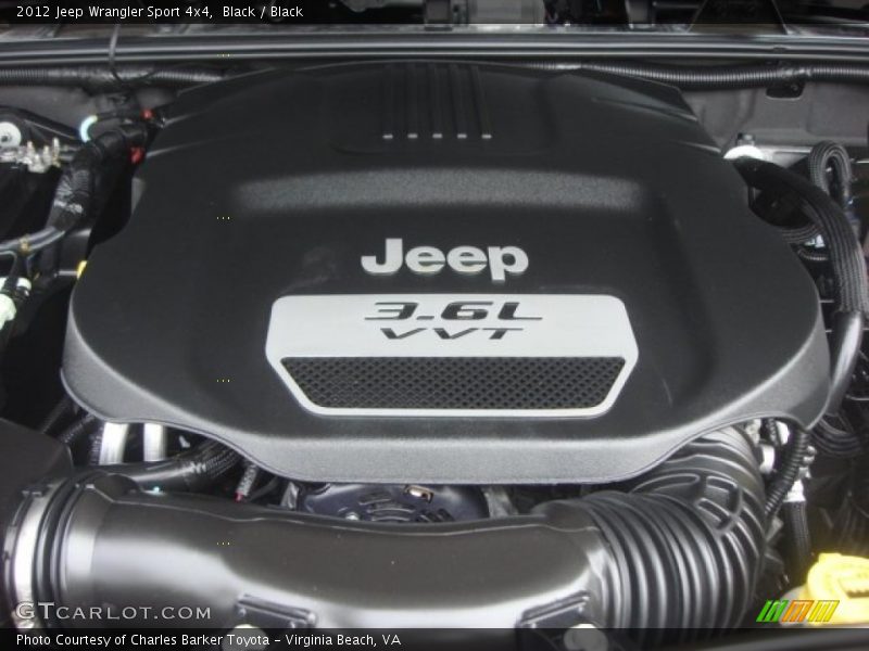  2012 Wrangler Sport 4x4 Engine - 3.6 Liter DOHC 24-Valve VVT Pentastar V6