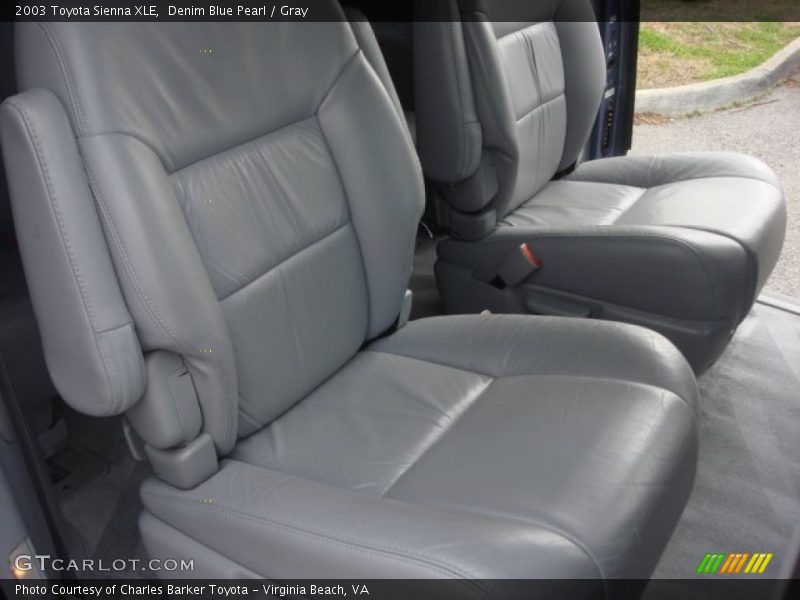 Denim Blue Pearl / Gray 2003 Toyota Sienna XLE