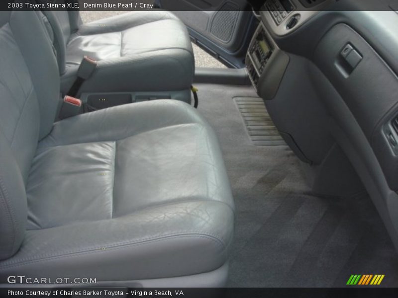 Denim Blue Pearl / Gray 2003 Toyota Sienna XLE