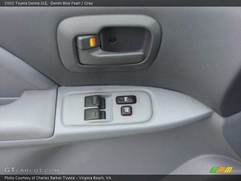 Denim Blue Pearl / Gray 2003 Toyota Sienna XLE