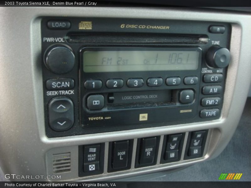 Audio System of 2003 Sienna XLE