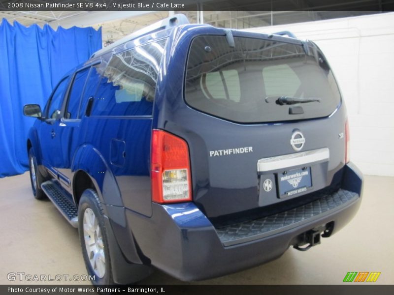 Majestic Blue / Cafe Latte 2008 Nissan Pathfinder SE V8 4x4