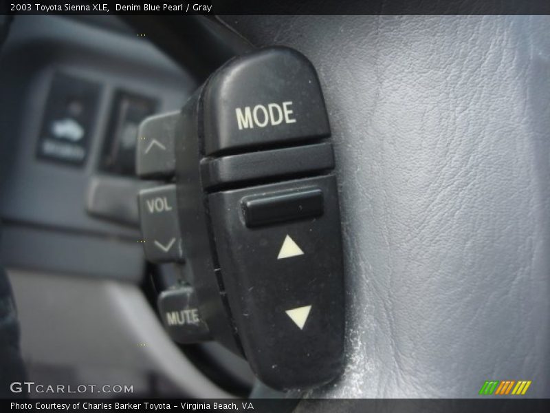 Controls of 2003 Sienna XLE