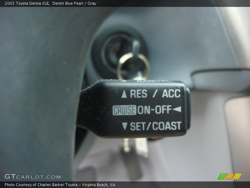 Controls of 2003 Sienna XLE