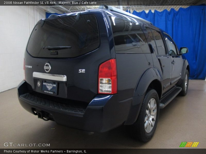 Majestic Blue / Cafe Latte 2008 Nissan Pathfinder SE V8 4x4