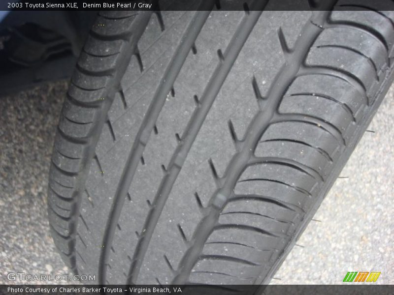 Denim Blue Pearl / Gray 2003 Toyota Sienna XLE