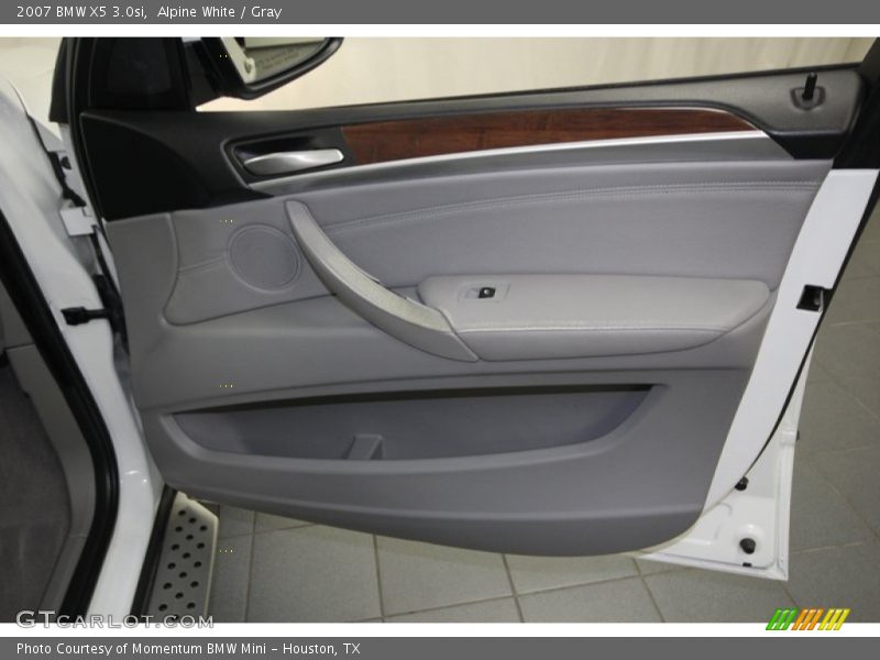 Alpine White / Gray 2007 BMW X5 3.0si