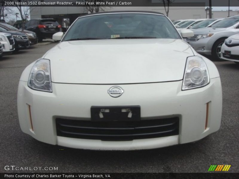 Pikes Peak White Pearl / Carbon 2008 Nissan 350Z Enthusiast Roadster