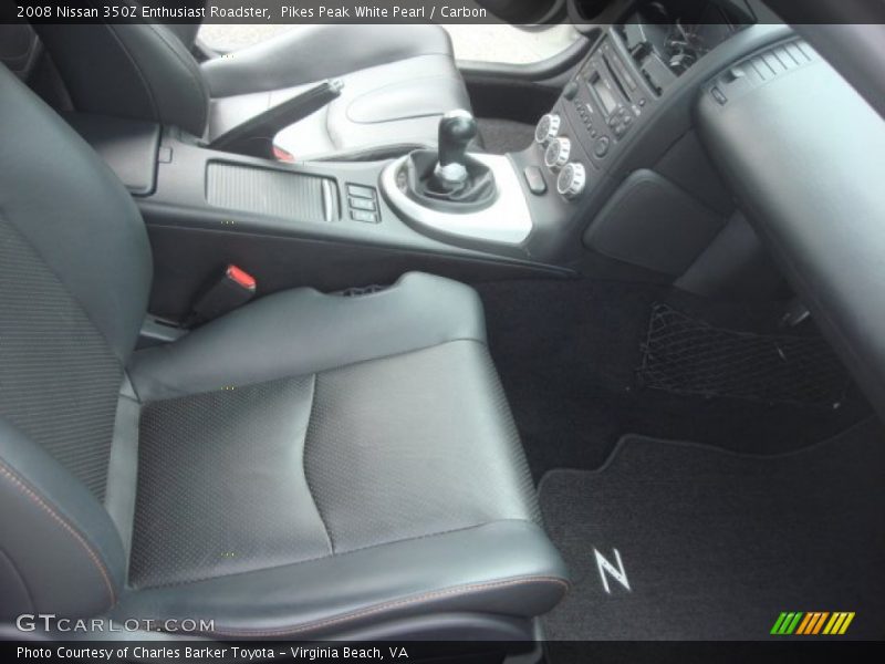Pikes Peak White Pearl / Carbon 2008 Nissan 350Z Enthusiast Roadster
