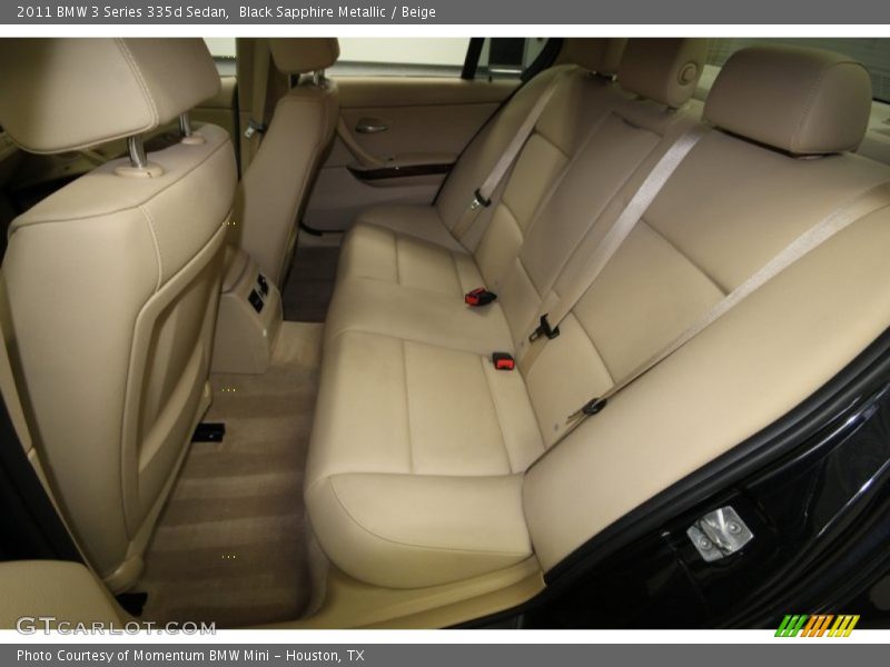 Black Sapphire Metallic / Beige 2011 BMW 3 Series 335d Sedan