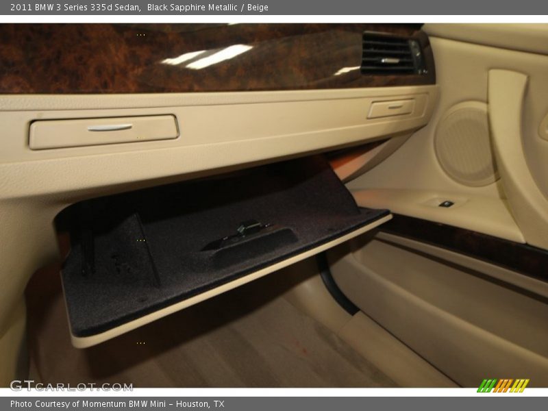 Black Sapphire Metallic / Beige 2011 BMW 3 Series 335d Sedan