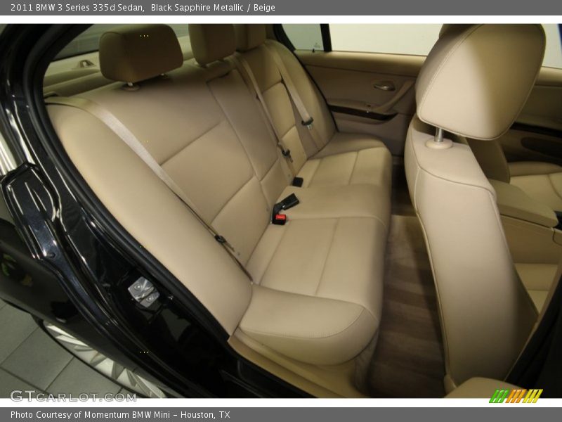 Black Sapphire Metallic / Beige 2011 BMW 3 Series 335d Sedan