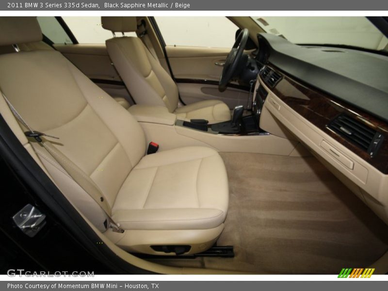 Black Sapphire Metallic / Beige 2011 BMW 3 Series 335d Sedan