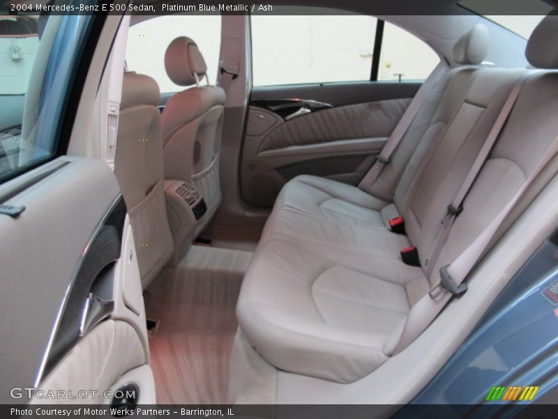 Rear Seat of 2004 E 500 Sedan