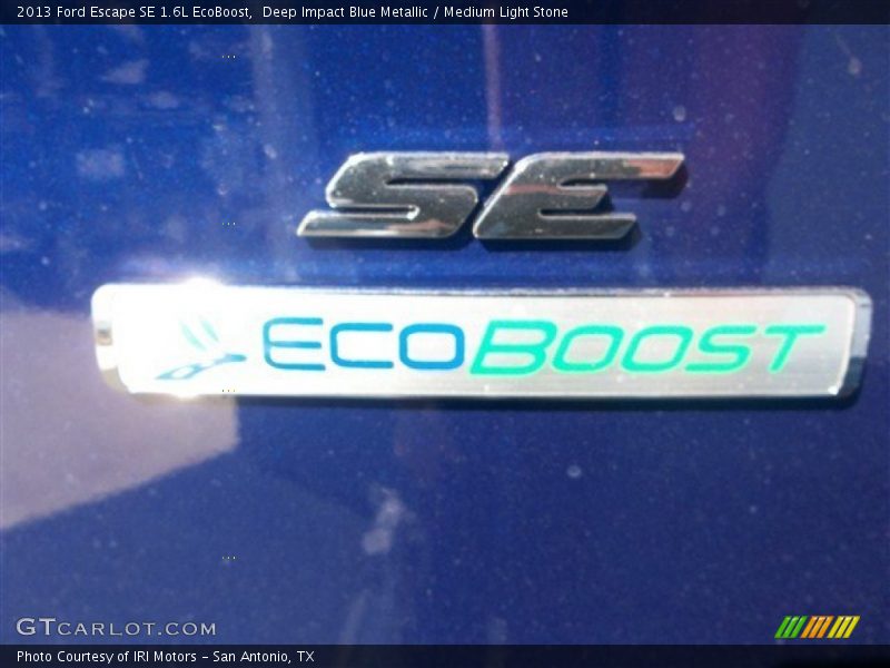 Deep Impact Blue Metallic / Medium Light Stone 2013 Ford Escape SE 1.6L EcoBoost