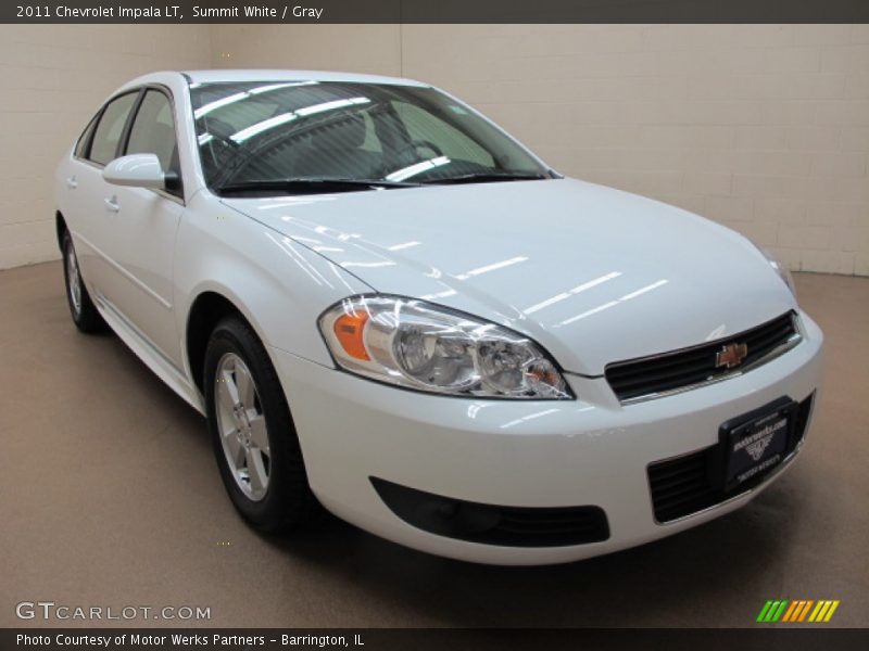 Summit White / Gray 2011 Chevrolet Impala LT