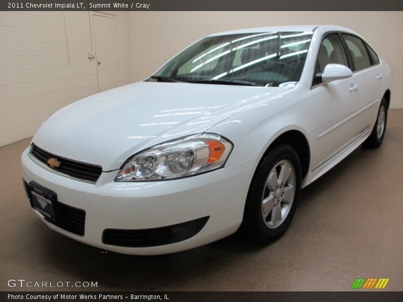 Summit White / Gray 2011 Chevrolet Impala LT