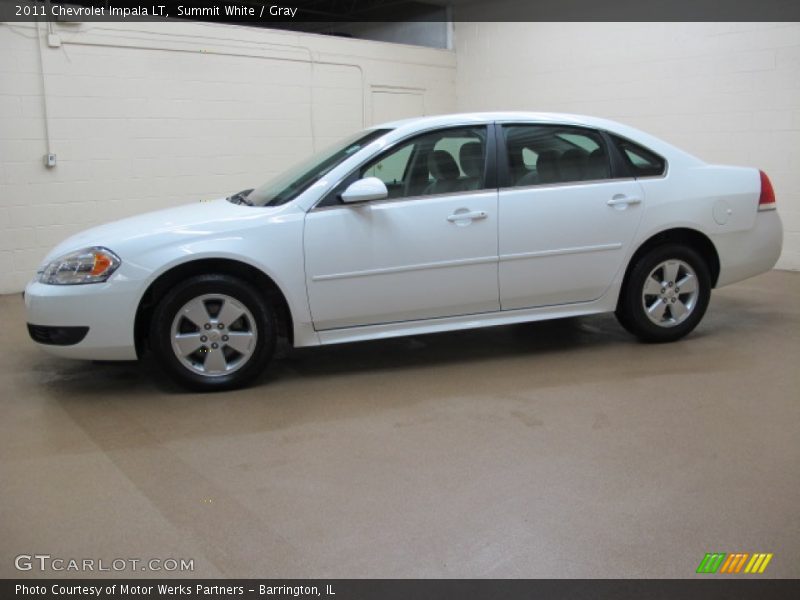 Summit White / Gray 2011 Chevrolet Impala LT
