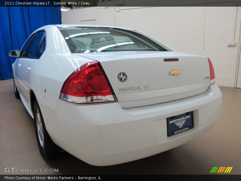 Summit White / Gray 2011 Chevrolet Impala LT