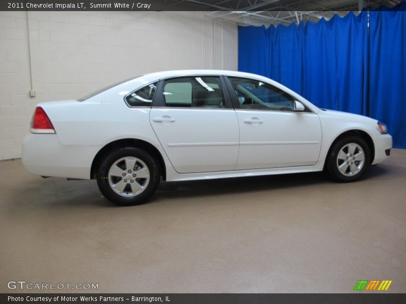 Summit White / Gray 2011 Chevrolet Impala LT