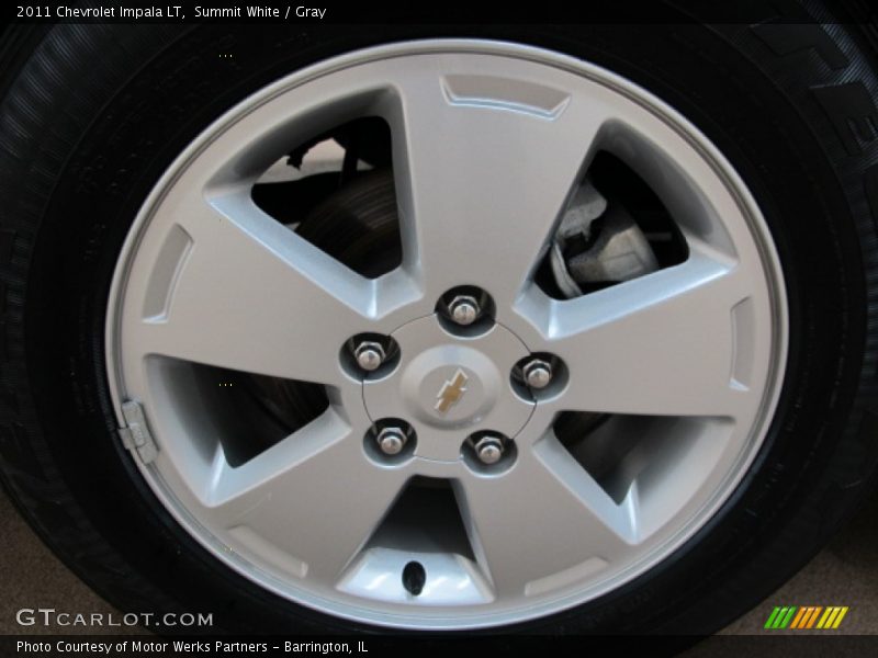 Summit White / Gray 2011 Chevrolet Impala LT