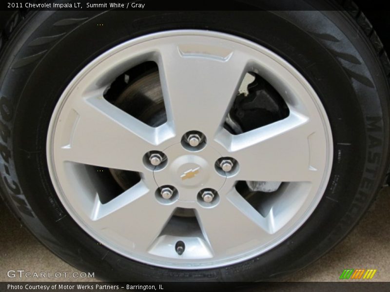Summit White / Gray 2011 Chevrolet Impala LT