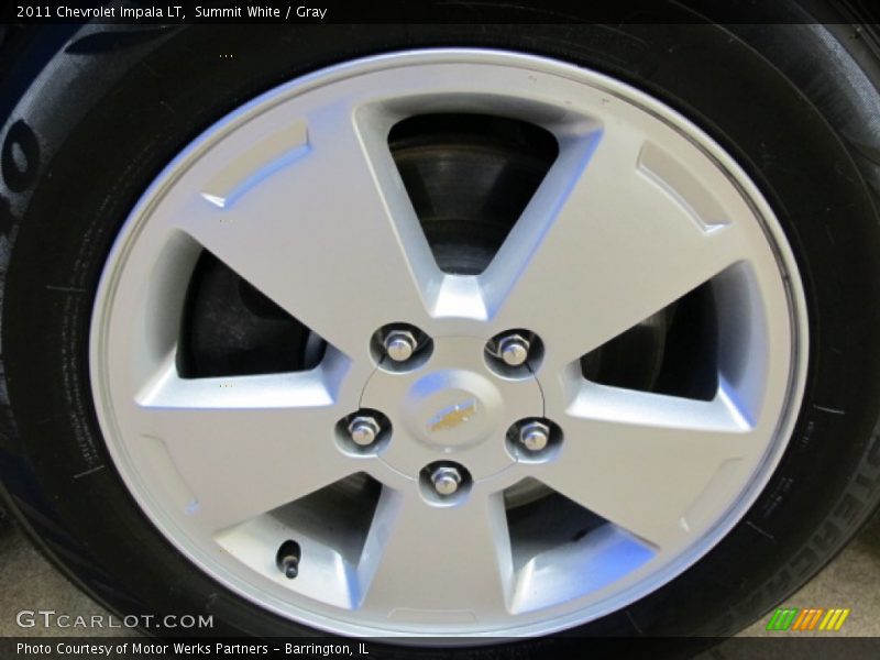 Summit White / Gray 2011 Chevrolet Impala LT