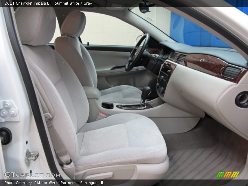 Summit White / Gray 2011 Chevrolet Impala LT