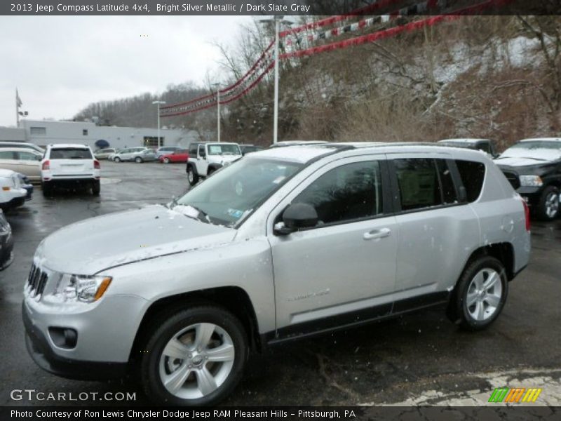 Bright Silver Metallic / Dark Slate Gray 2013 Jeep Compass Latitude 4x4