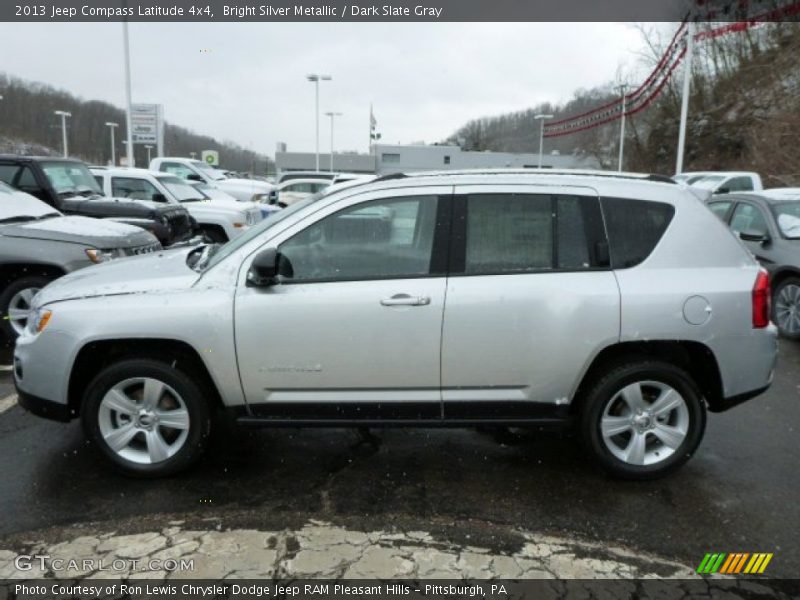 Bright Silver Metallic / Dark Slate Gray 2013 Jeep Compass Latitude 4x4