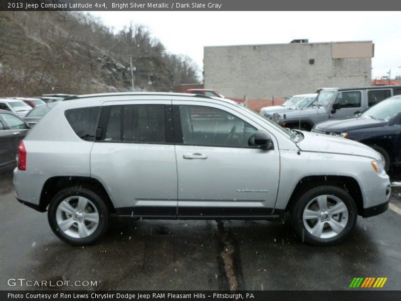 Bright Silver Metallic / Dark Slate Gray 2013 Jeep Compass Latitude 4x4